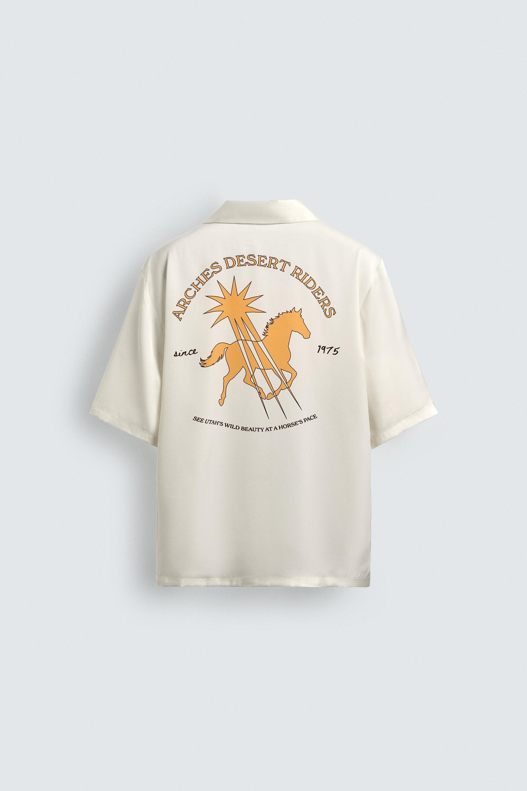 CONTRAST PRINT FLOWING SHIRT - Image 8