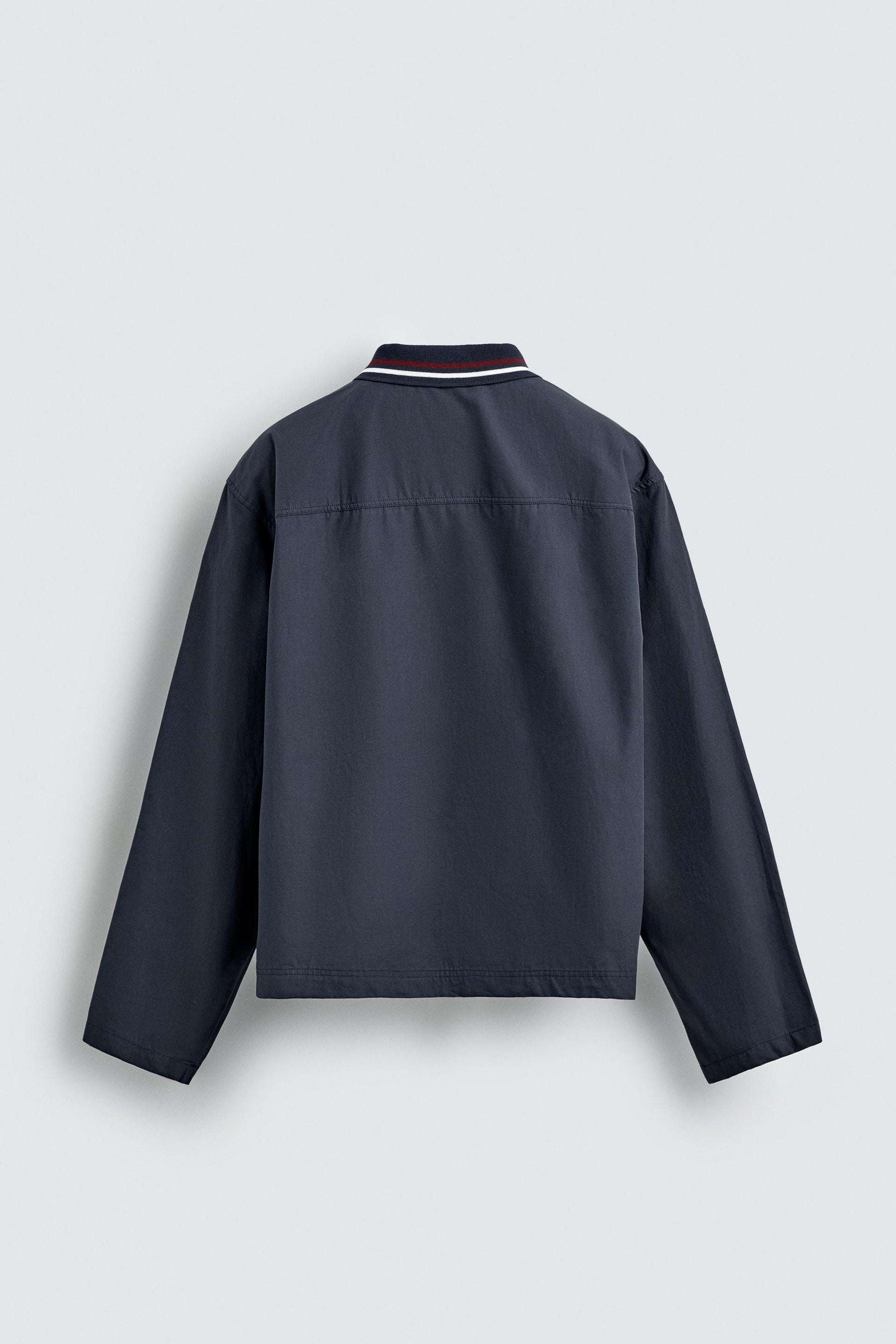 EMBROIDERED RIBBED COLLAR SHIRT - Image 7