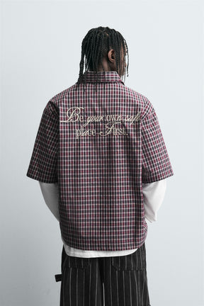 EMBROIDERED CHECK SHIRT - Image 3