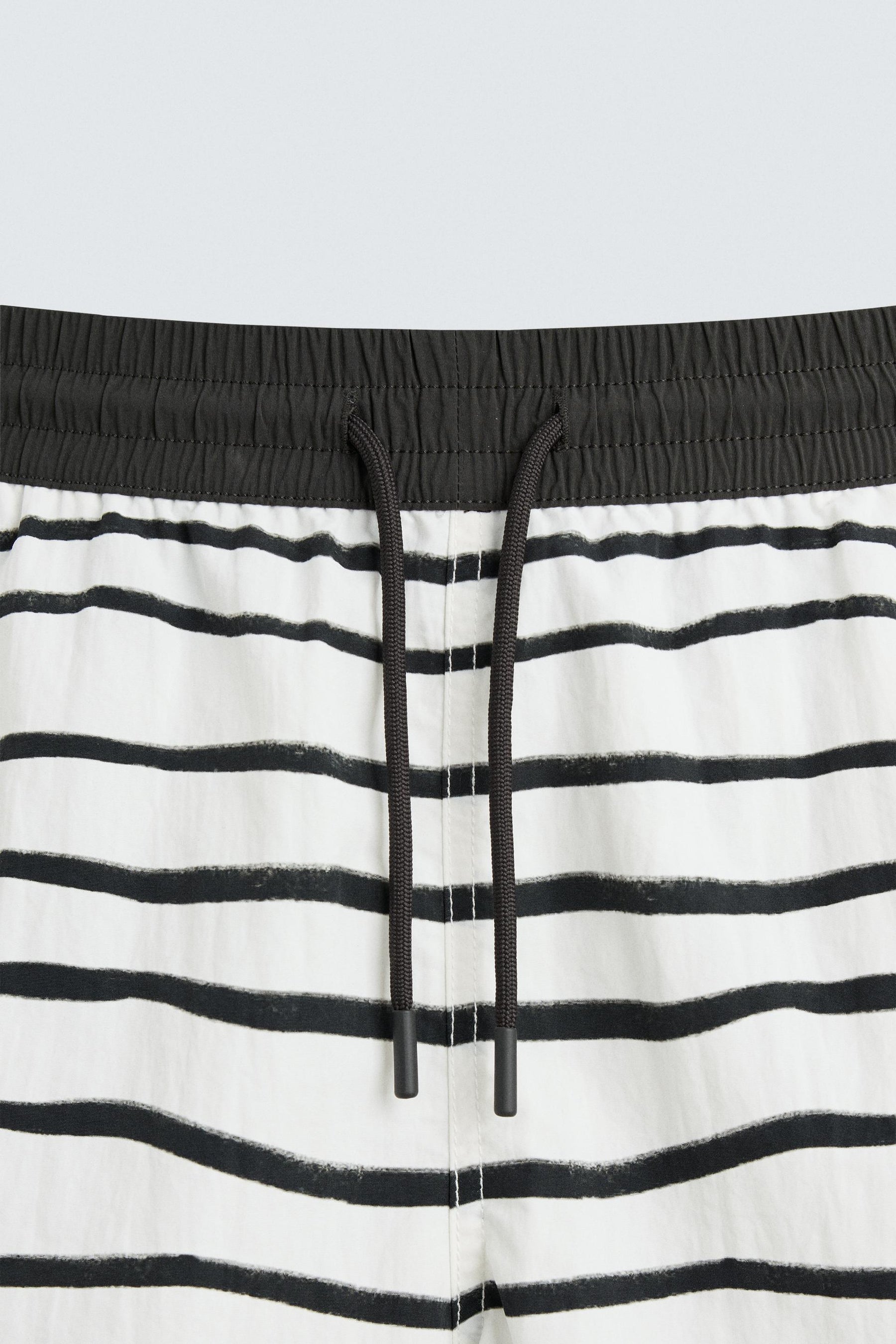 Printed Mid-Length Swimming Trunks - Image 8