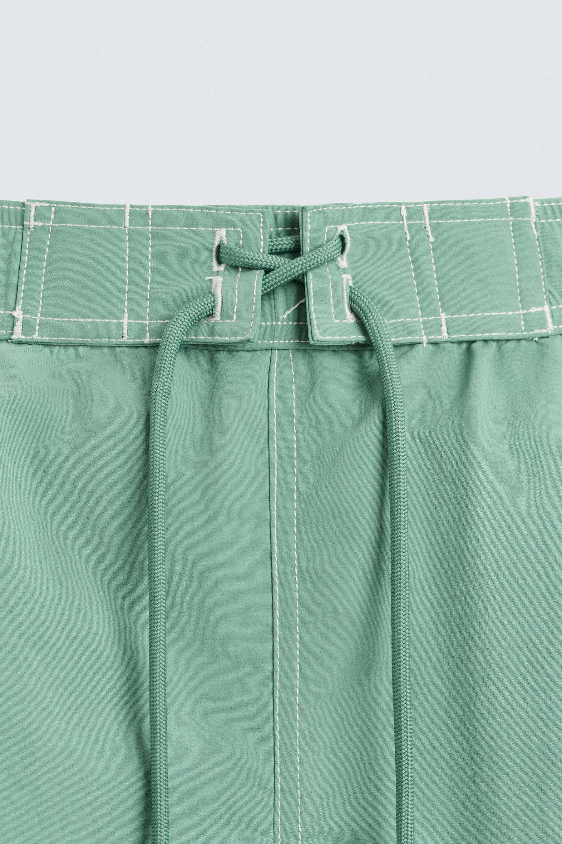 CONTRAST WASH MEDIUM SWIMMING TRUNKS - Image 3