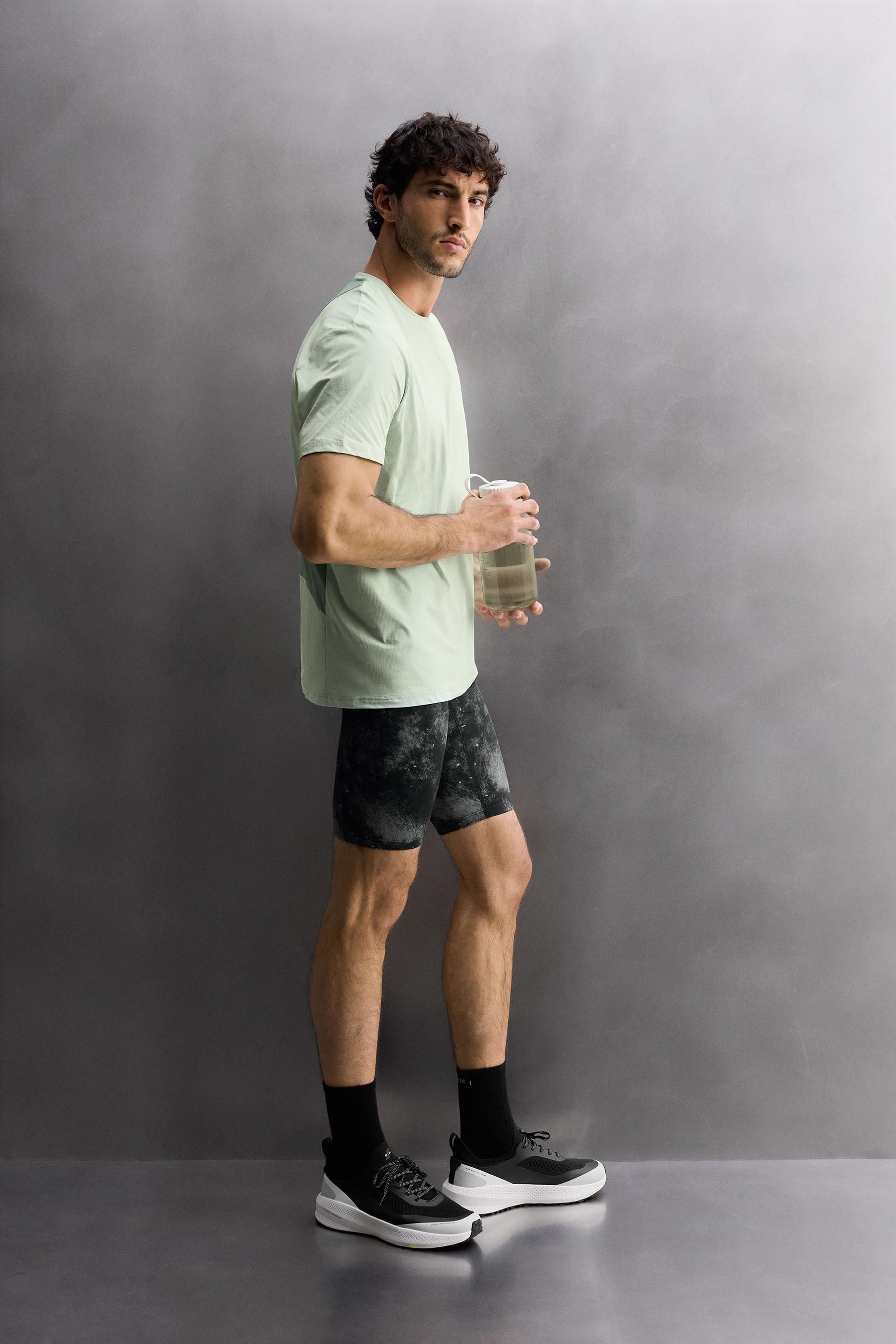 ABSTRACT PRINT RUNNING TIGHTS - Image 4