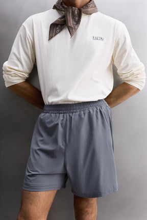 CONTRAST PERFORATED SHORTS - Image 7