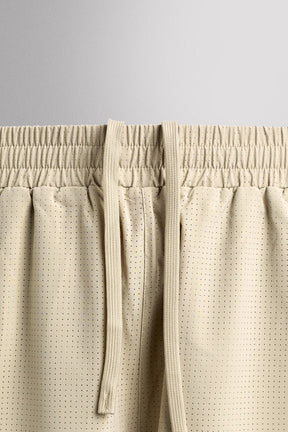 CONTRAST PERFORATED SHORTS - Image 8