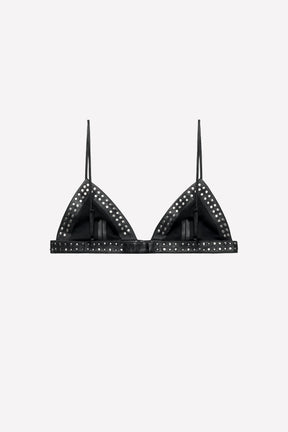 Studded Leather Bralette