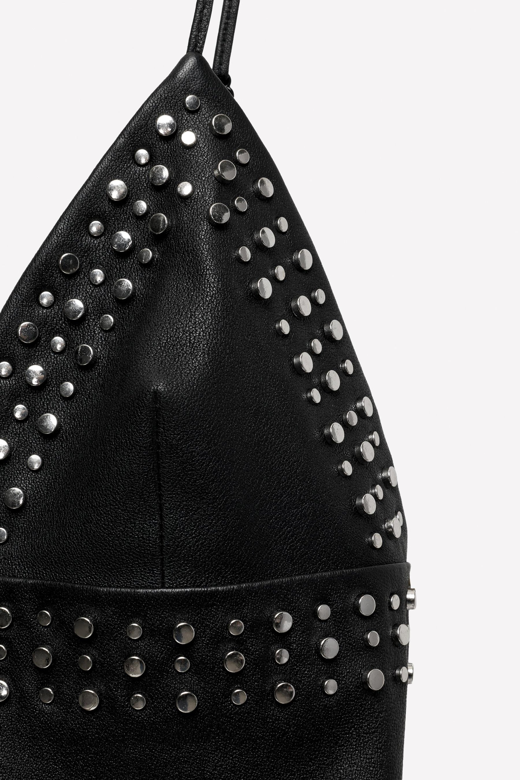 Studded Leather Dress