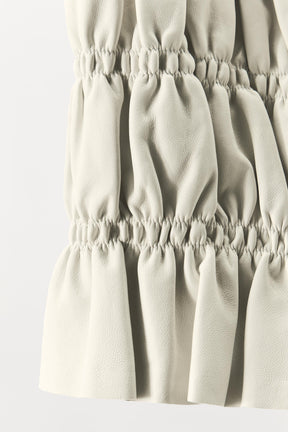 100% Leather Halter Top