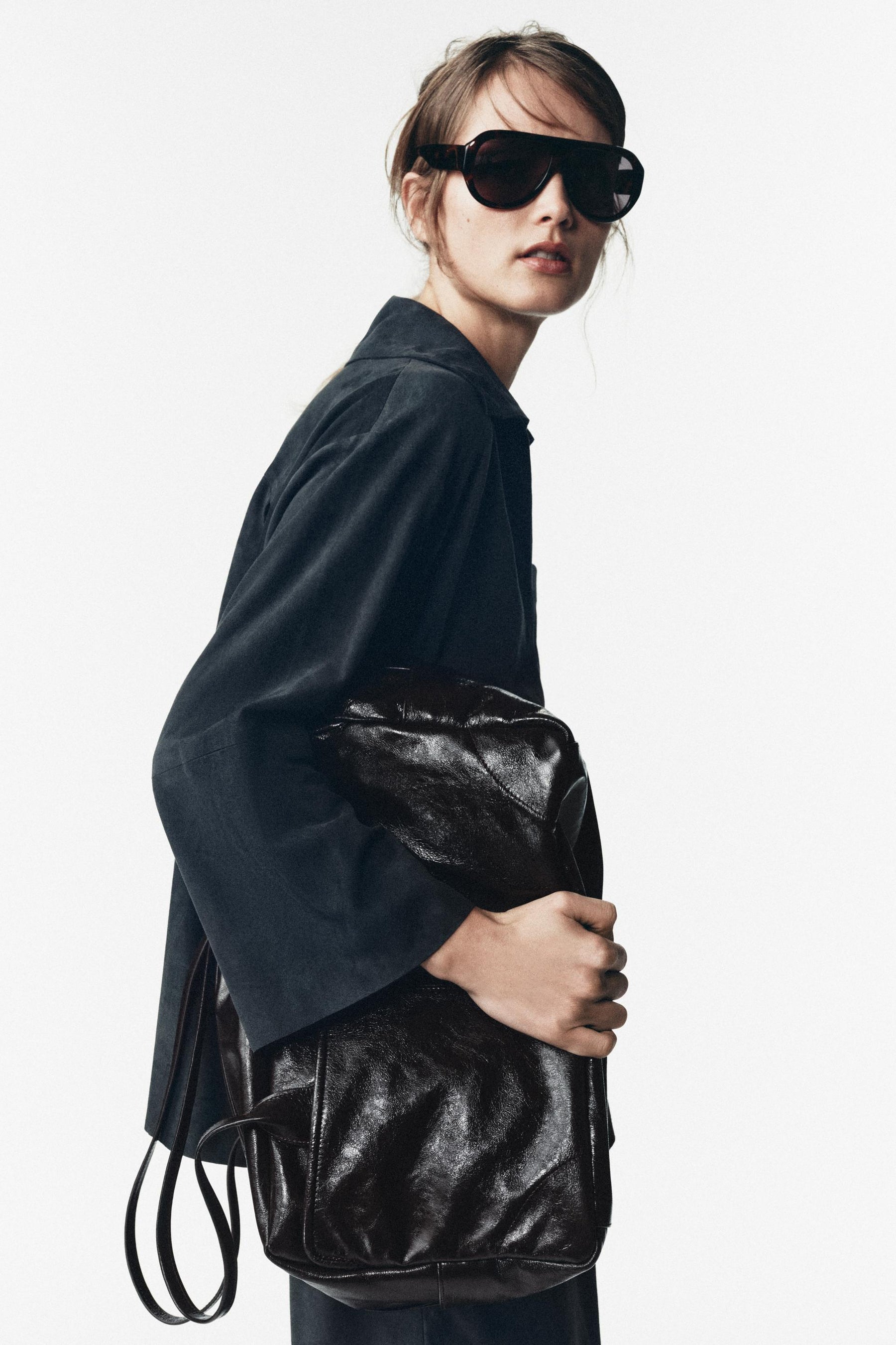 Suede Leather Pocket Shirt