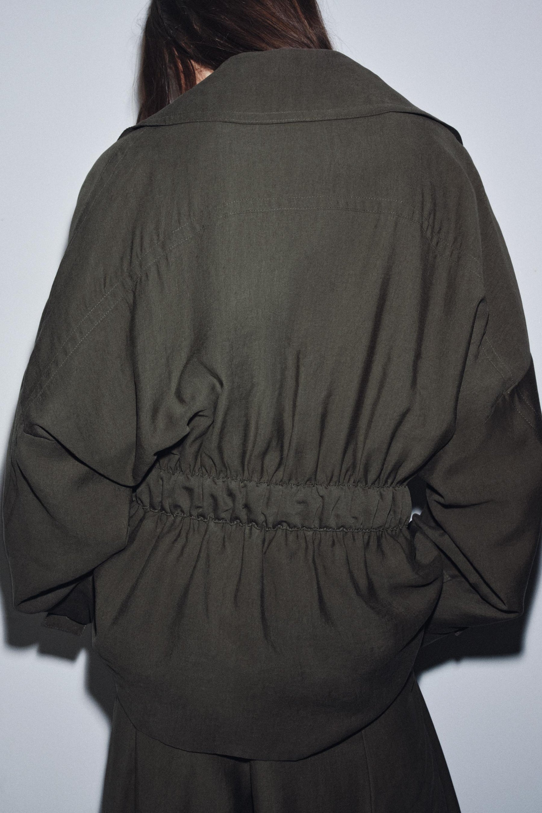 Belted flowing jacket