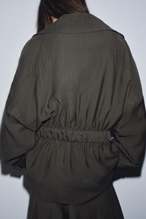 Belted flowing jacket