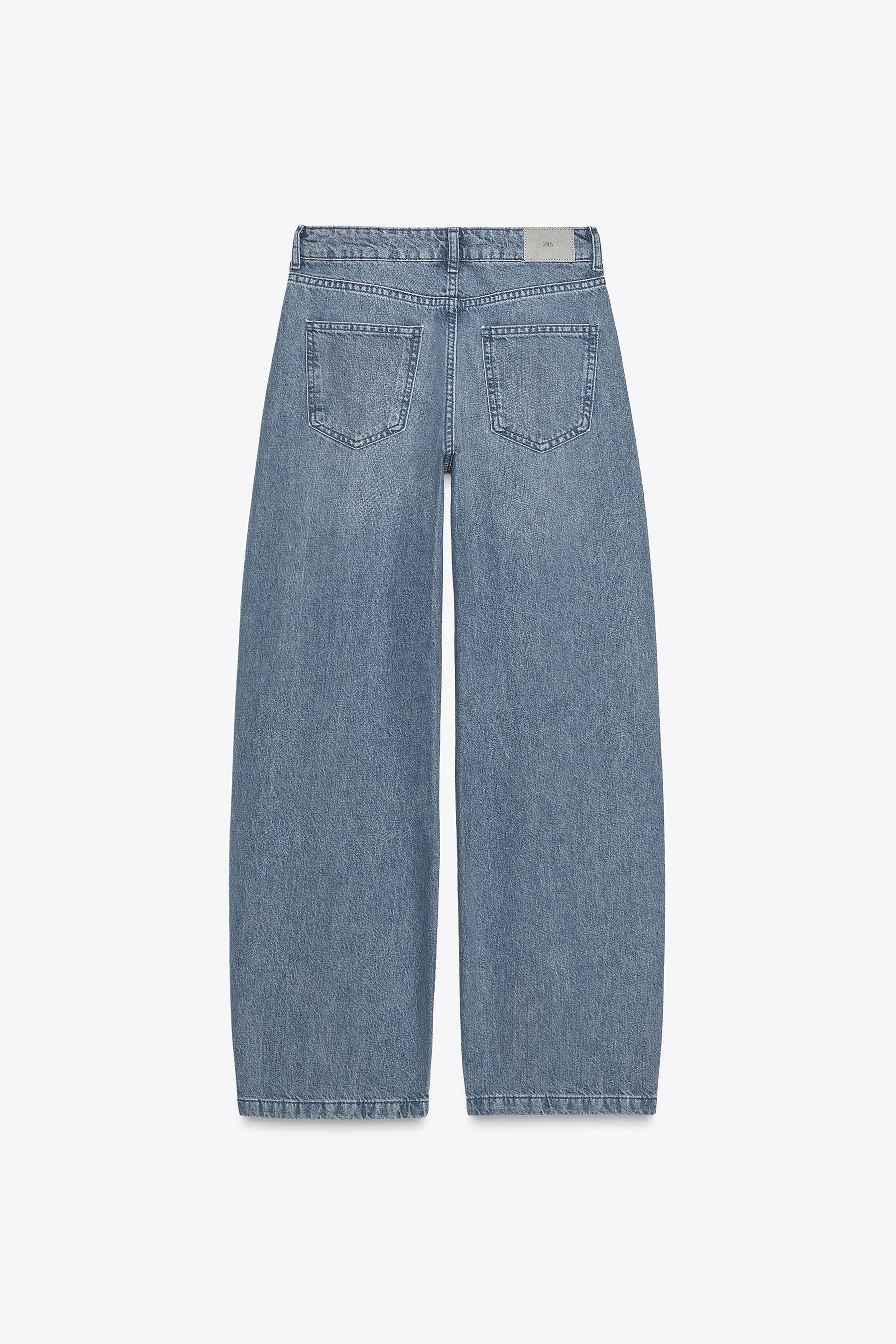 MID-WAIST BARREL JEANS
