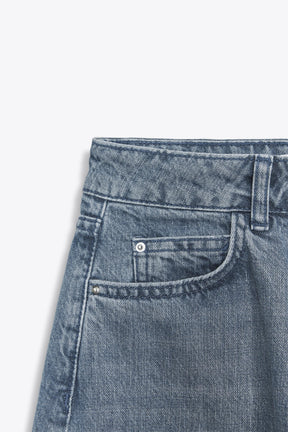 MID-WAIST BARREL JEANS