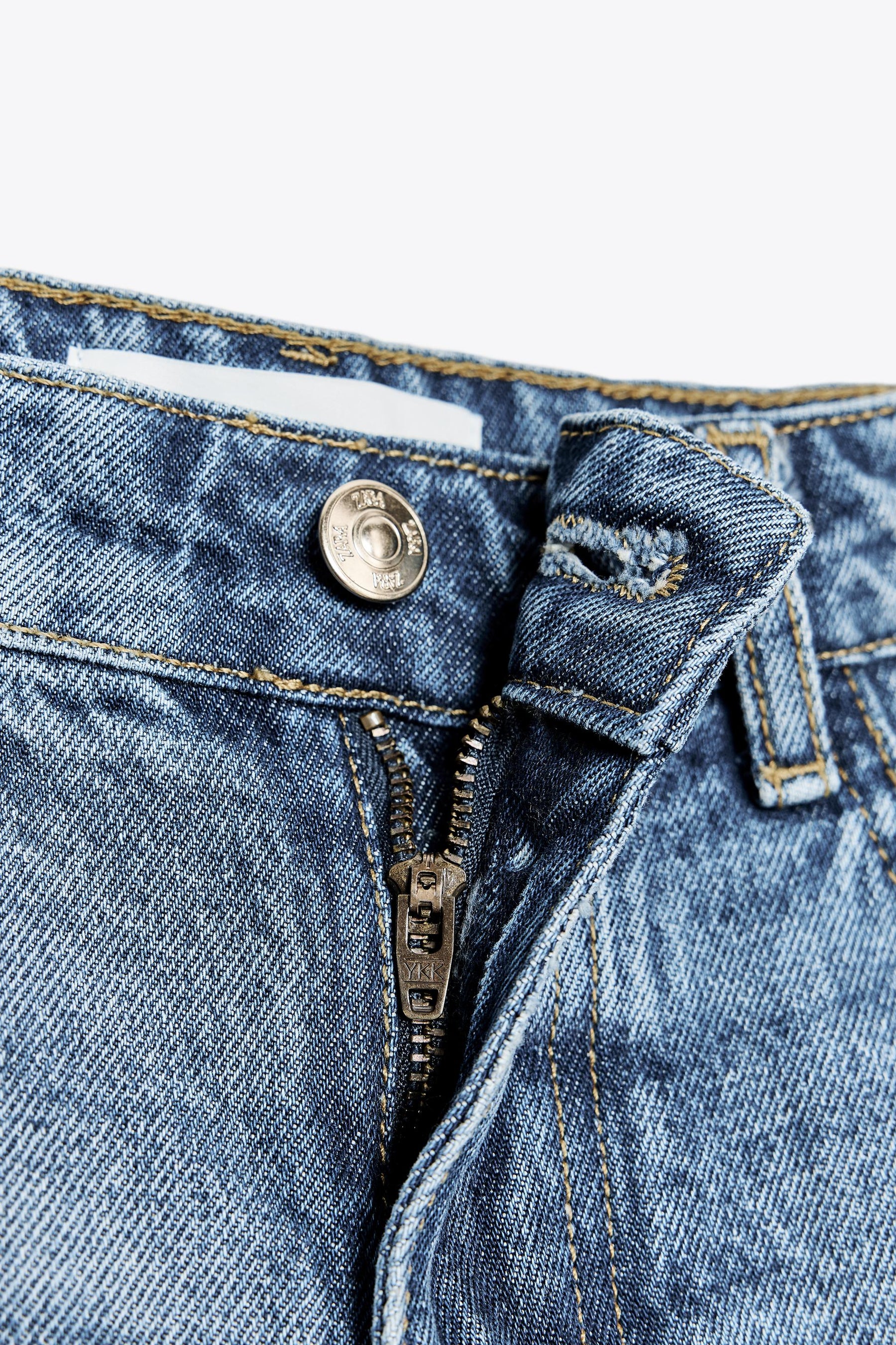 Ripped low-rise shorts