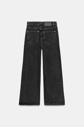High-waist culottes jeans