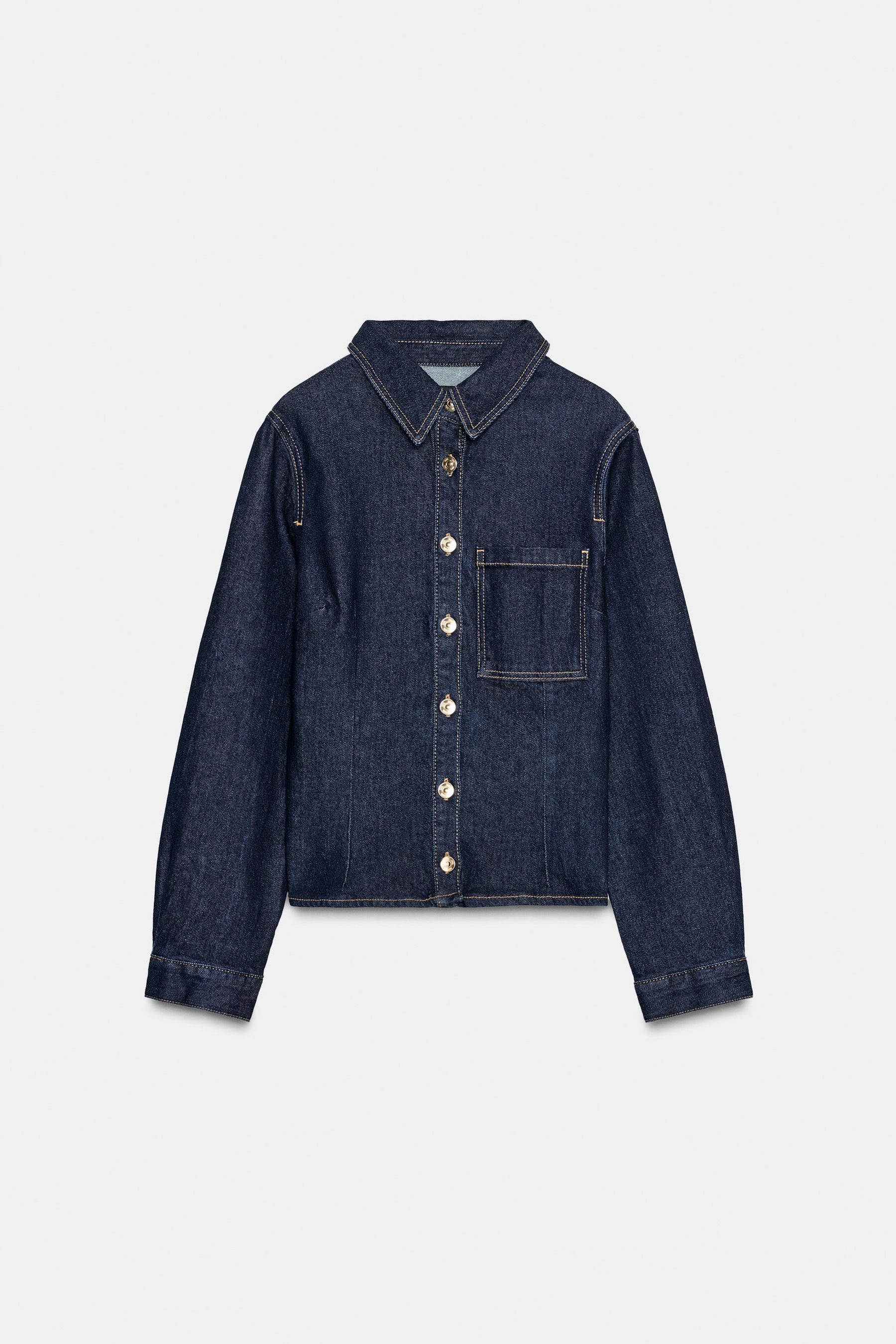 FITTED DENIM SHIRT