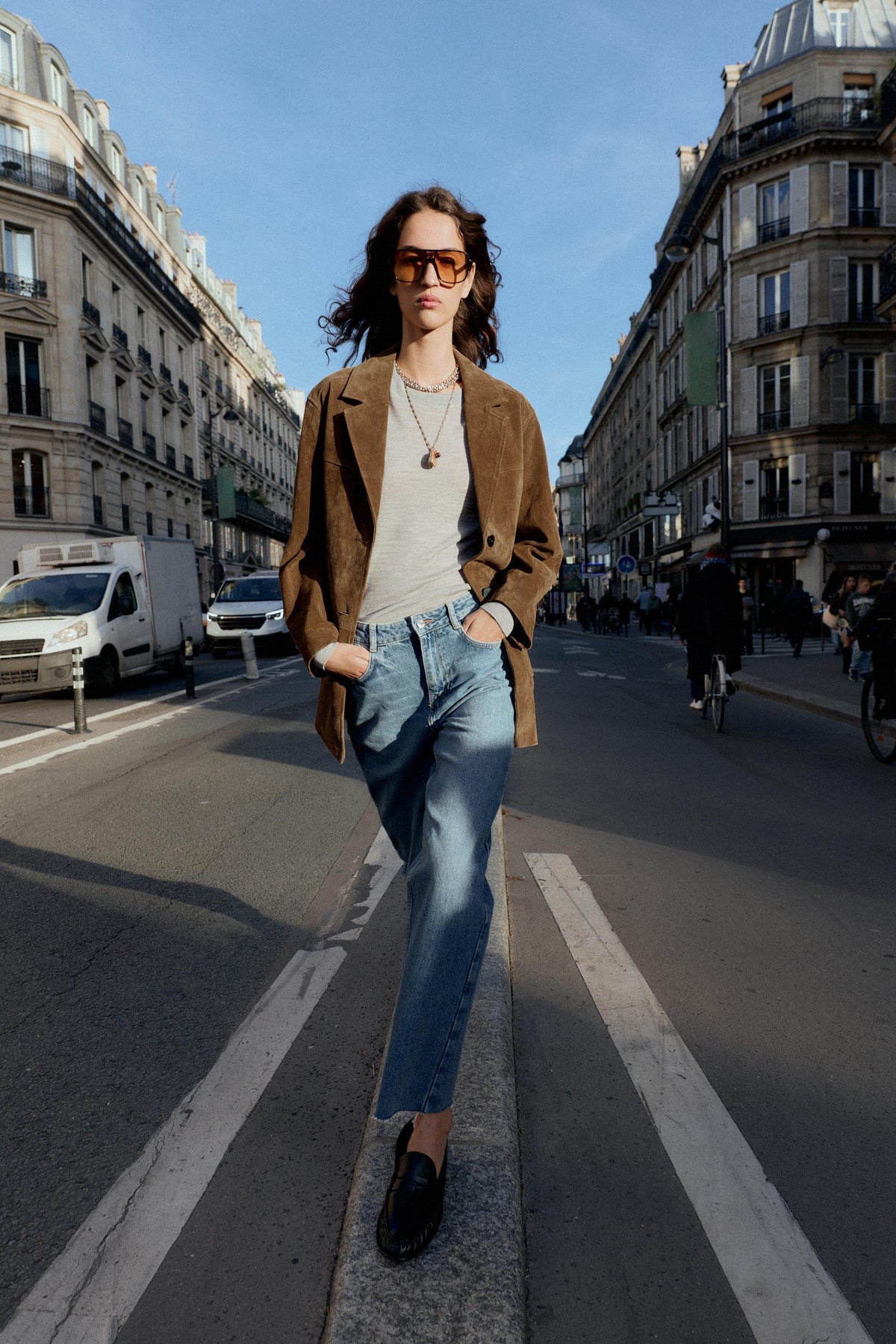 High-rise Straight Jeans