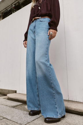 High-Waist Wide-Leg Jeans