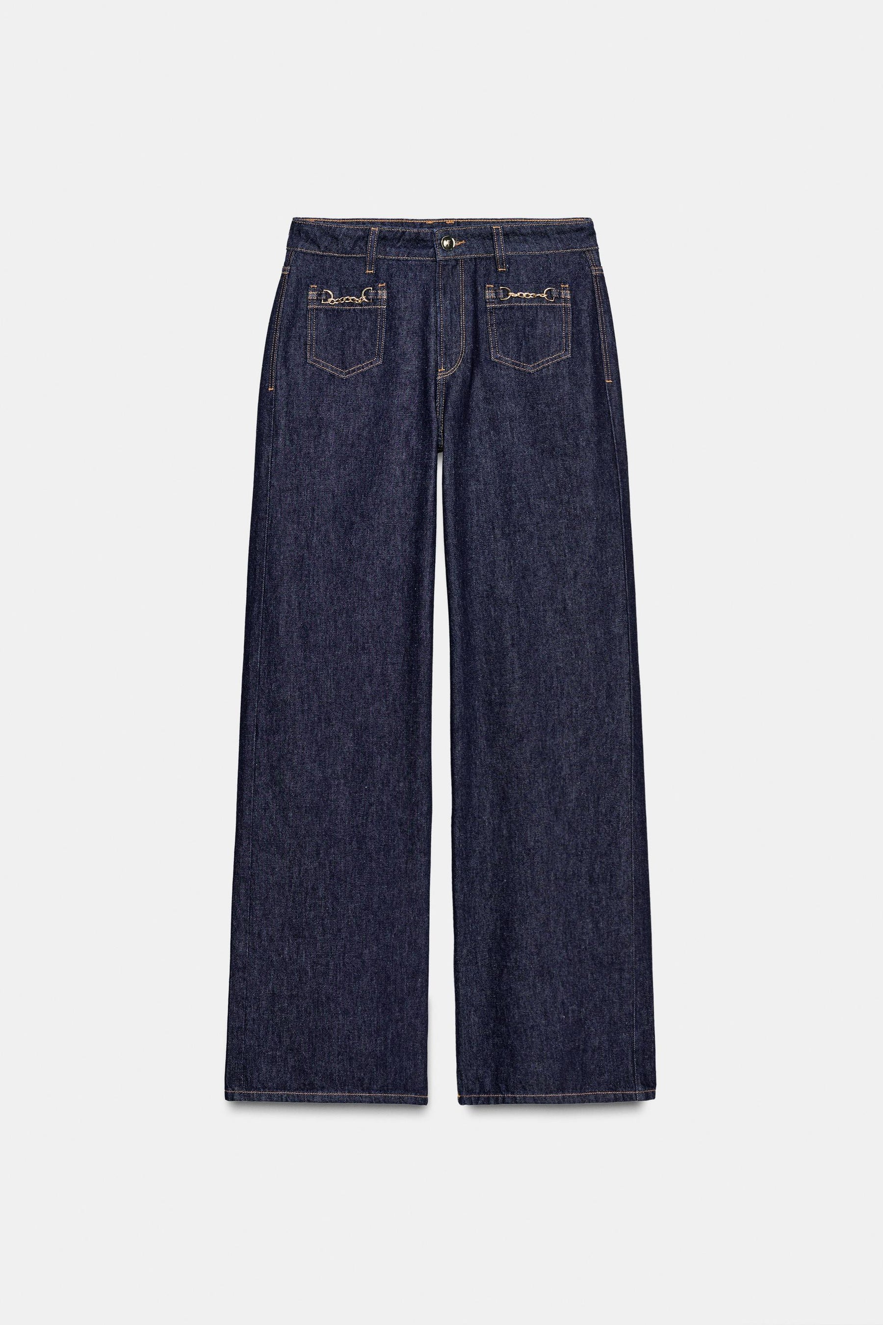 Mid-Waist Wide-Leg Jeans