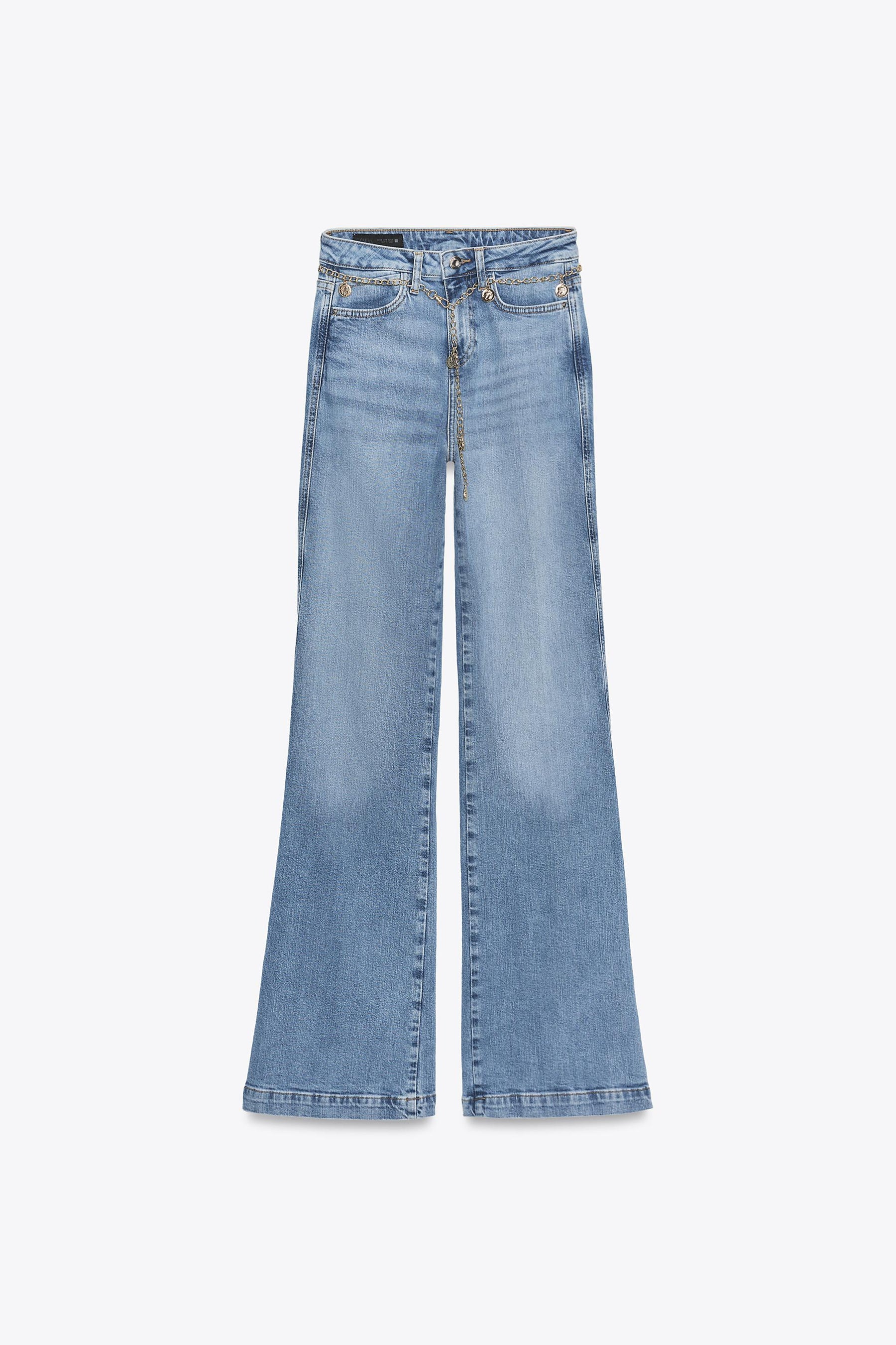 High-waist bootcut jeans