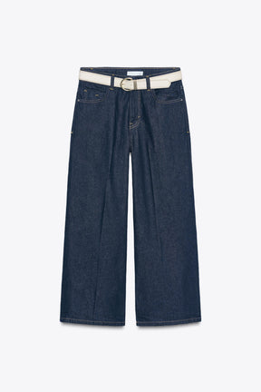 Jeans with Pressed Crease