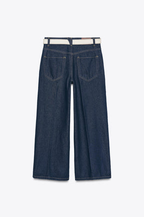 Jeans with Pressed Crease