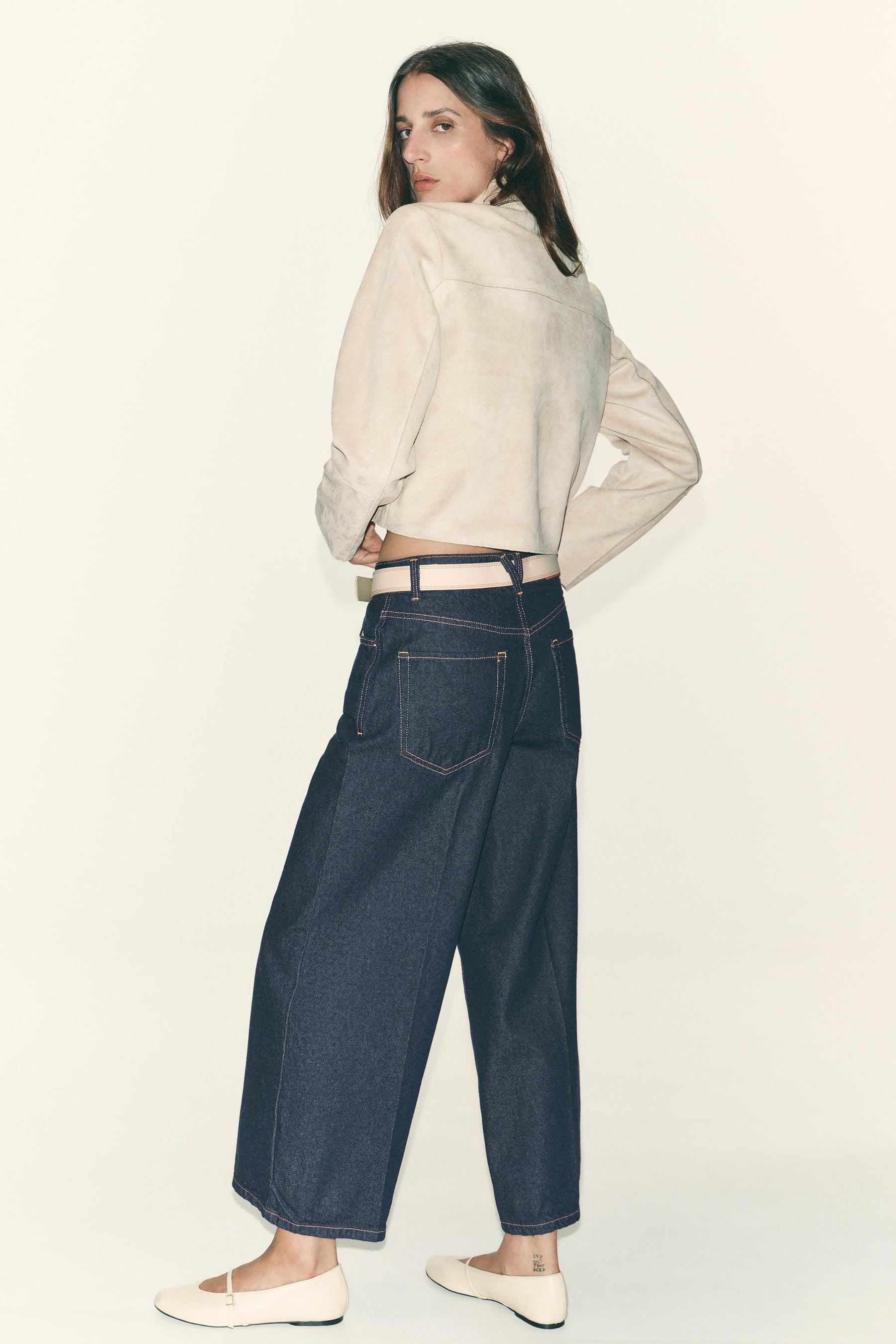 Jeans with Pressed Crease