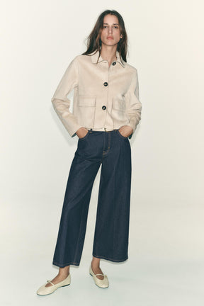 Jeans with Pressed Crease