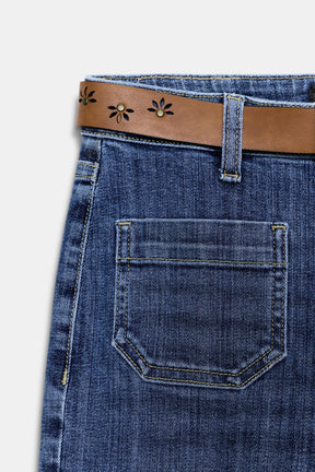 HIGH-WAIST FLARE JEANS