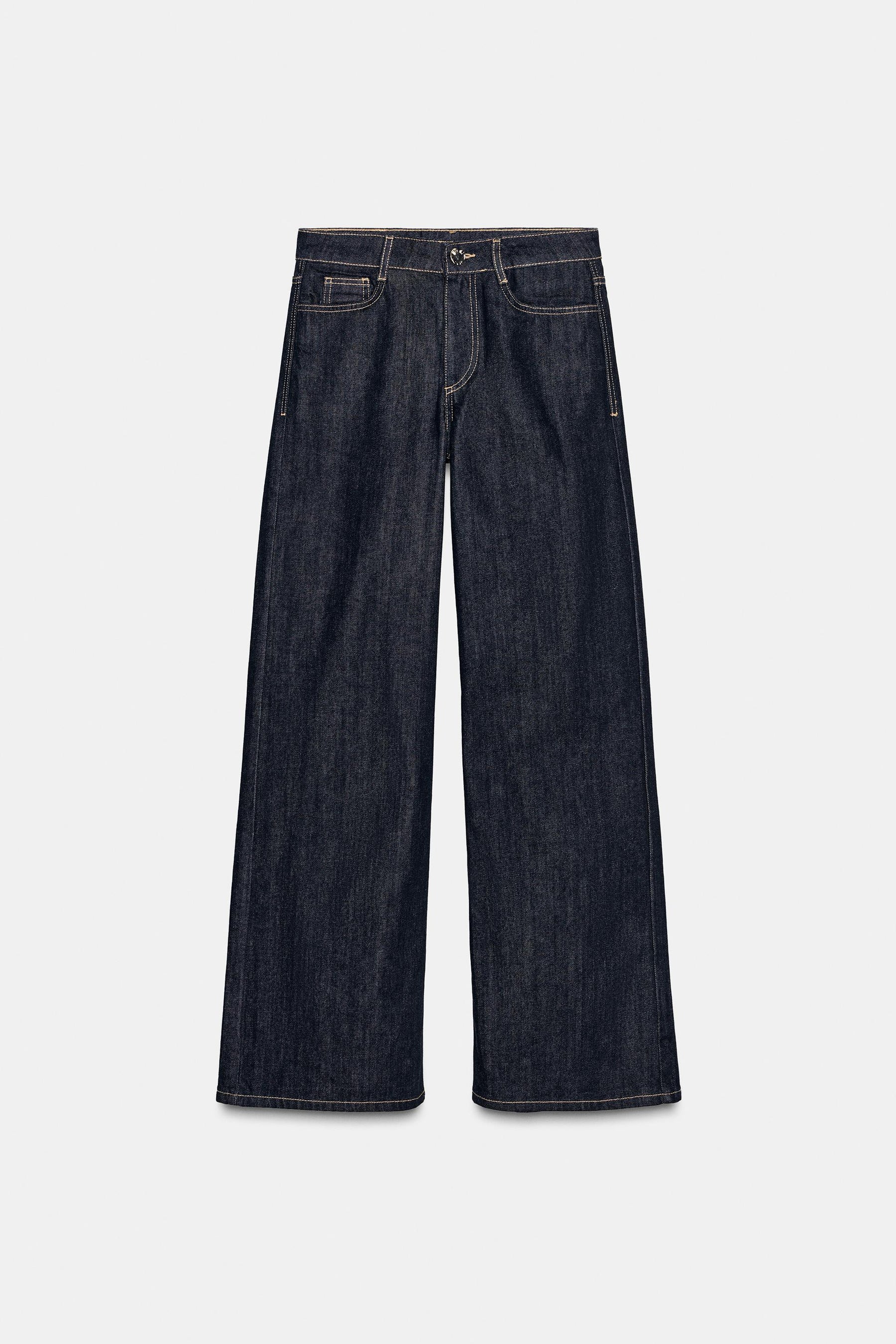 High-waist wide-leg jeans