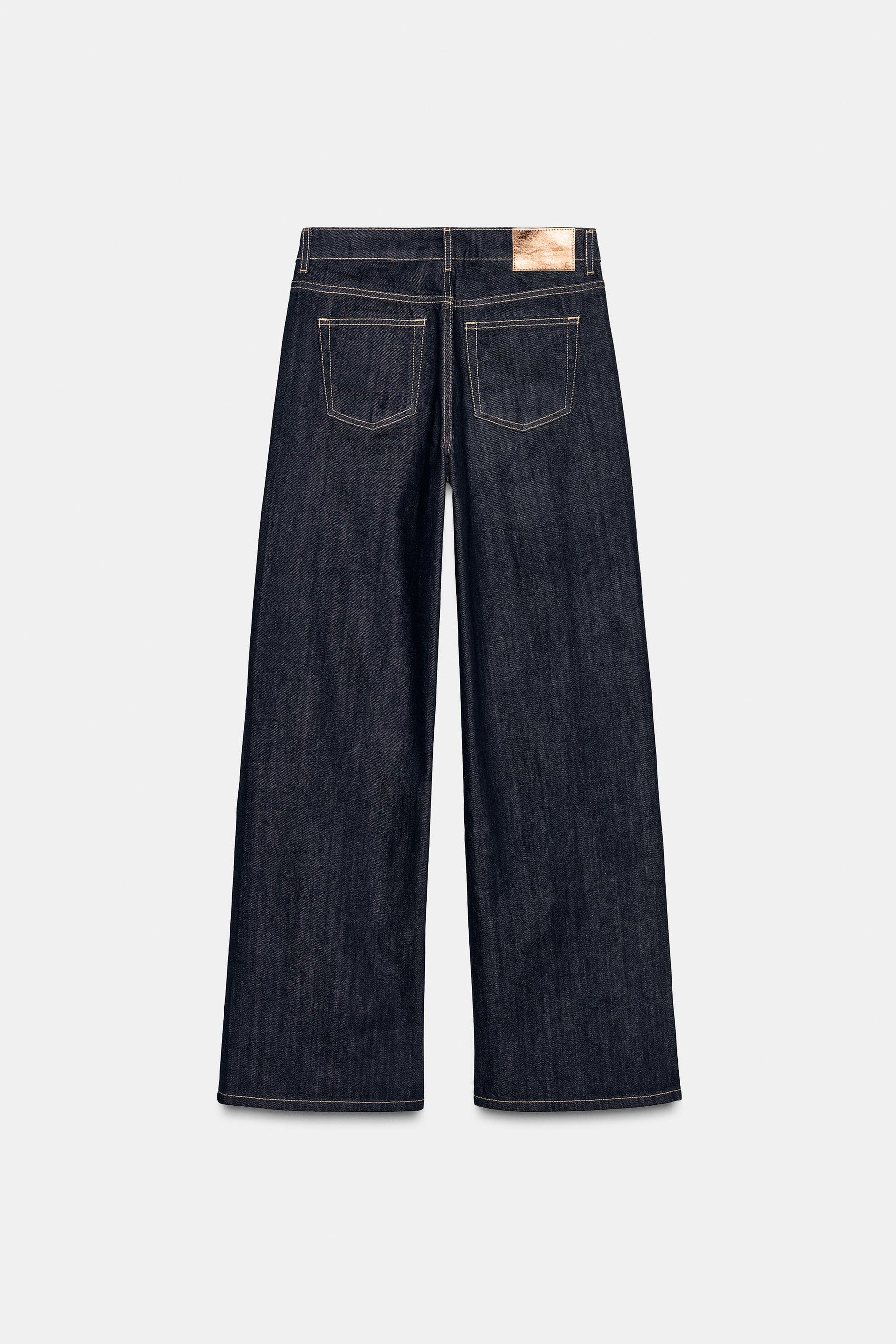 High-waist wide-leg jeans