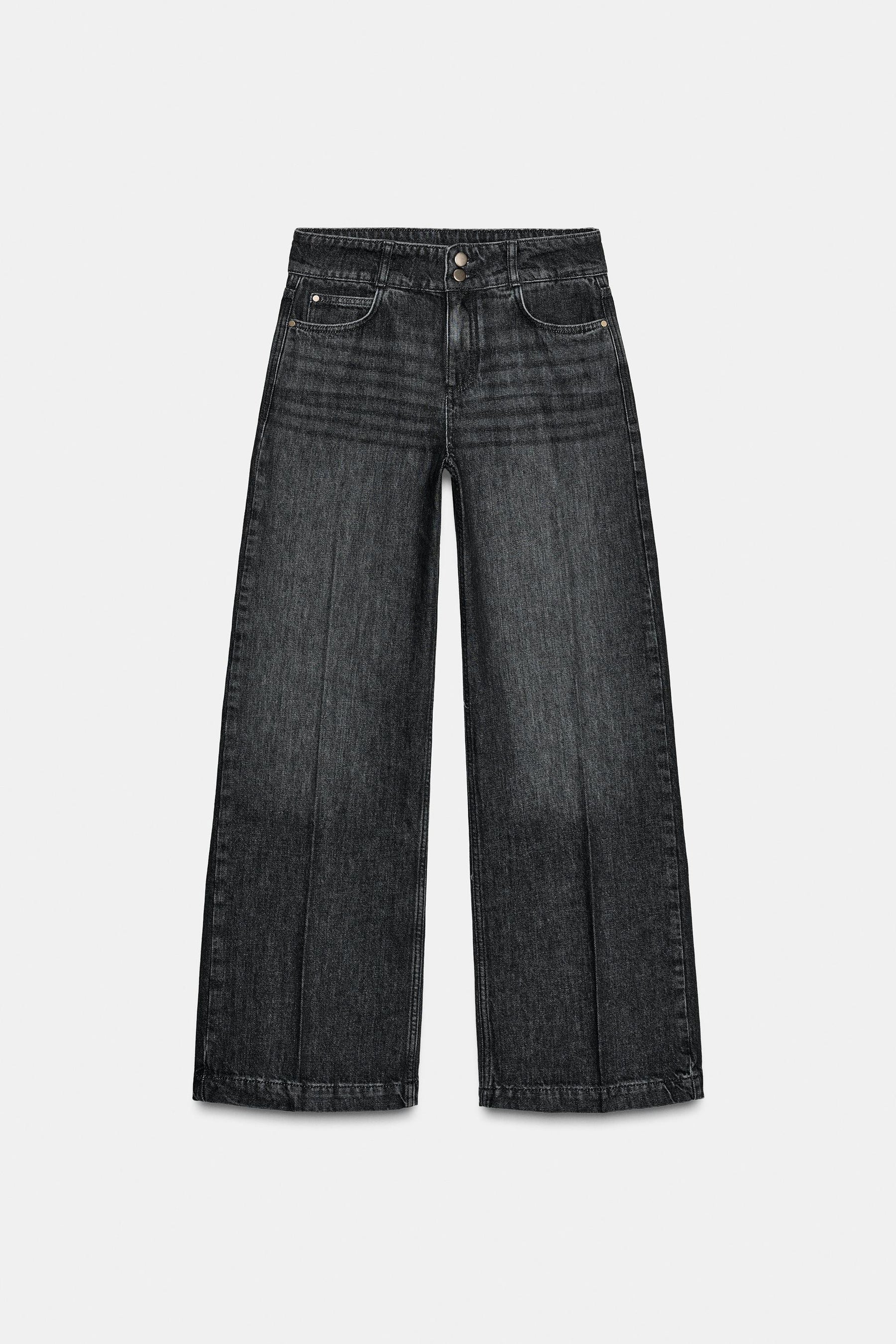 Wide-Leg High-Waist Jeans
