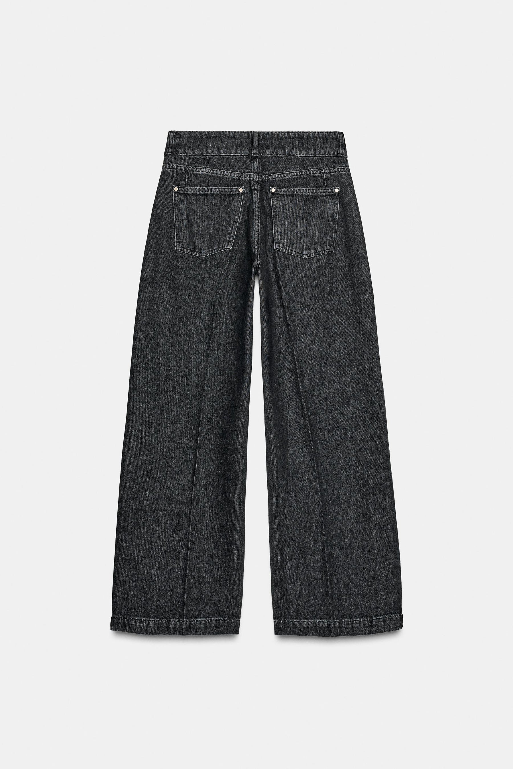 Wide-Leg High-Waist Jeans