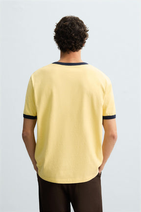 WASHED RIB EMBROIDERED T-SHIRT - Image 3