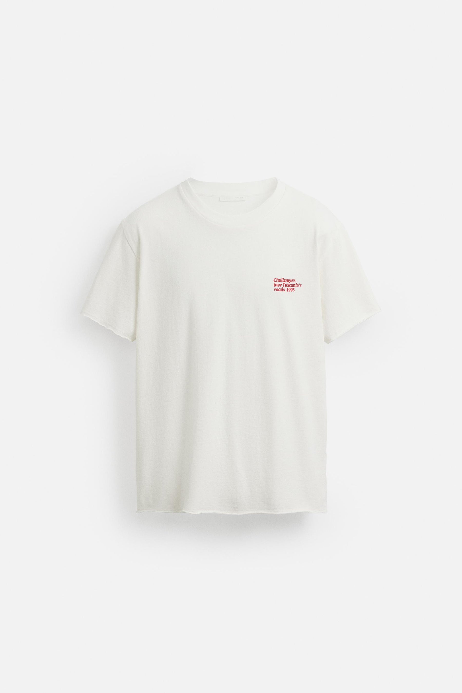 WASHED SLOGAN PRINT T-SHIRT - Image 7