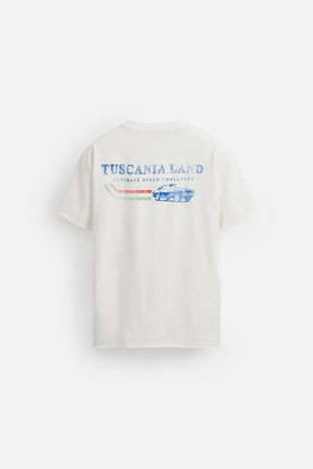 WASHED SLOGAN PRINT T-SHIRT - Image 8