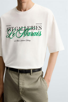 OVERSIZED SLOGAN T-SHIRT - Image 5