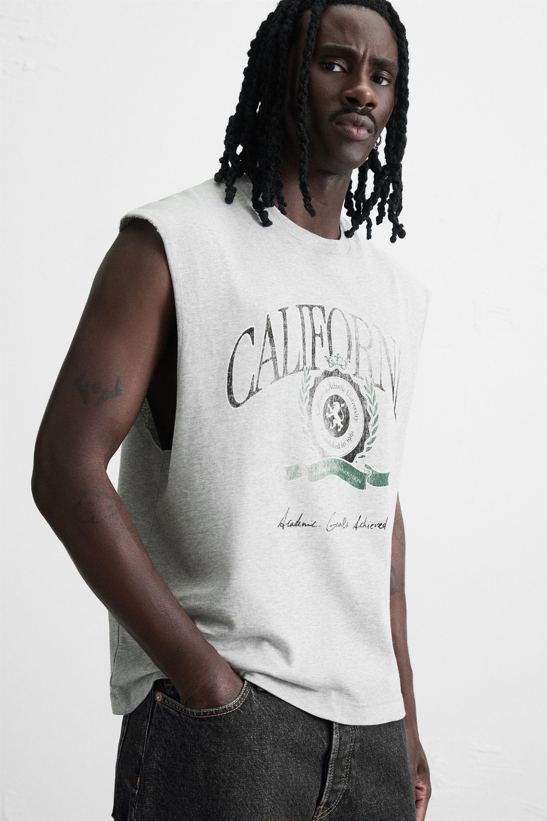 WASHED PRINT TANK TOP - Image 5