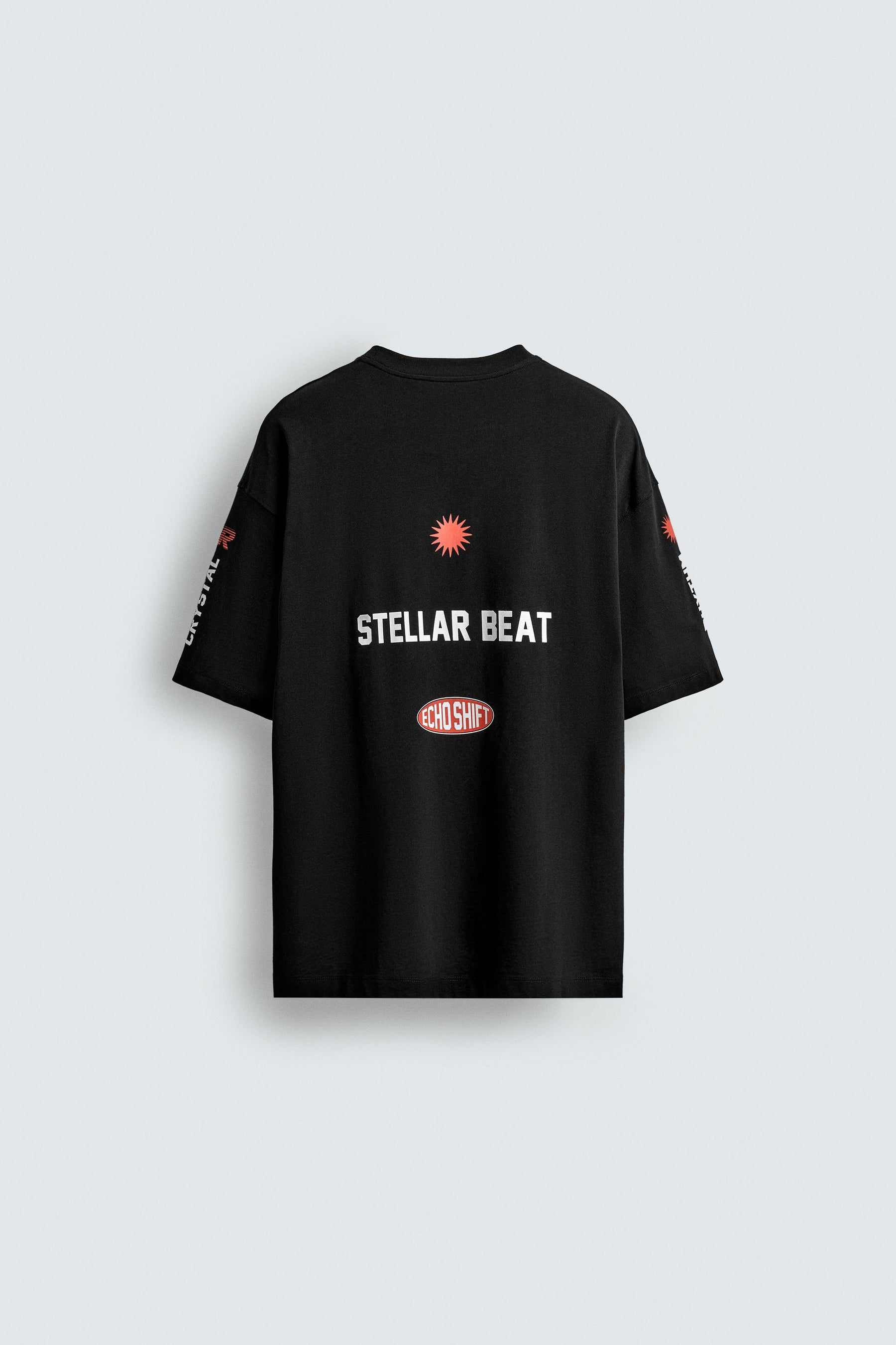 T-SHIRT WITH CONTRAST GRAPHICS - Image 7