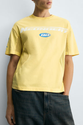 T-SHIRT WITH CONTRAST TEXT PRINTS - Image 5