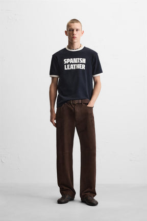 GUITARRICADELAFUENTE RIBBED SLOGAN T-SHIRT - Image 1