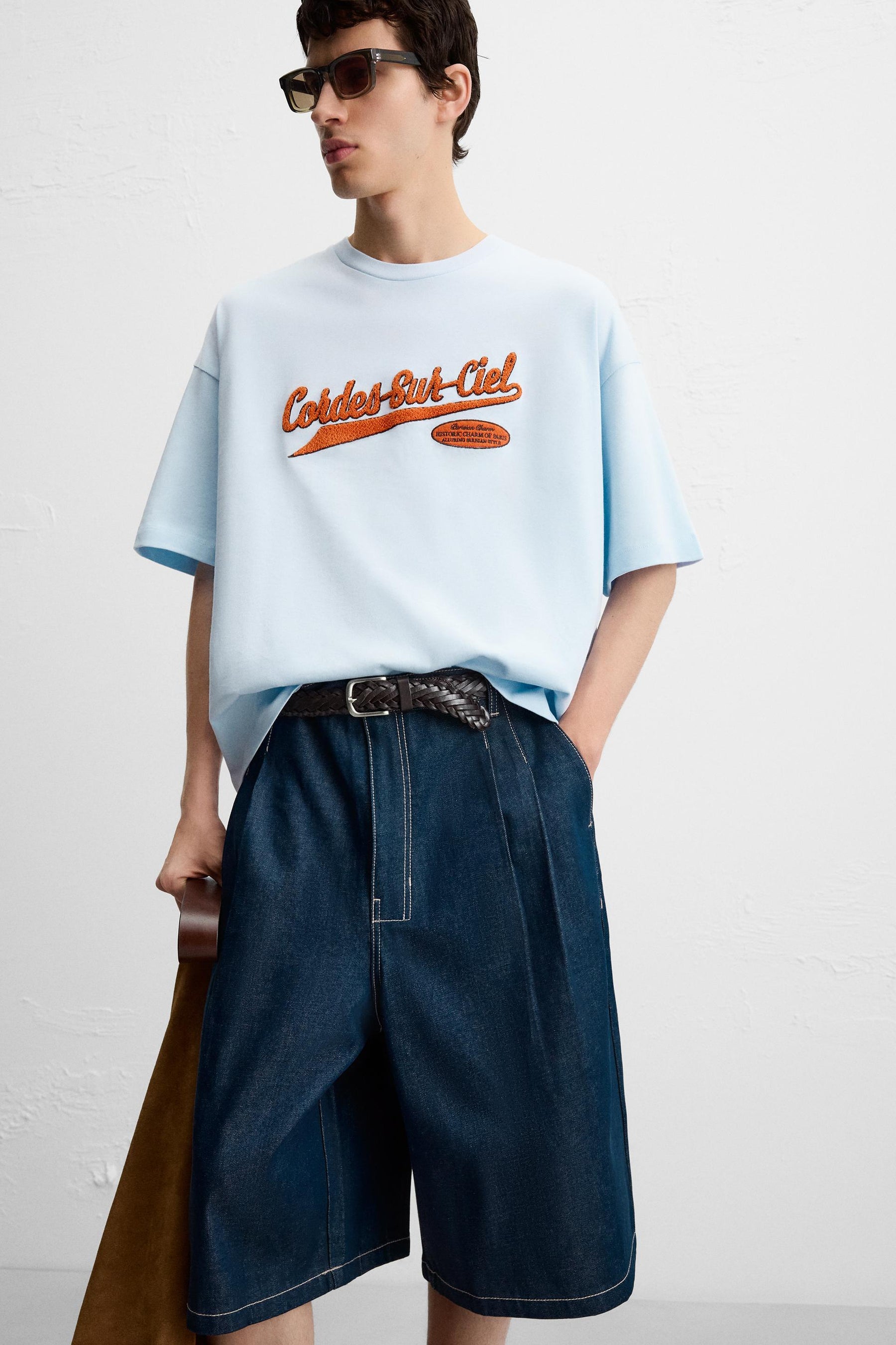 T-SHIRT WITH TERRYCLOTH PATCH - Image 5