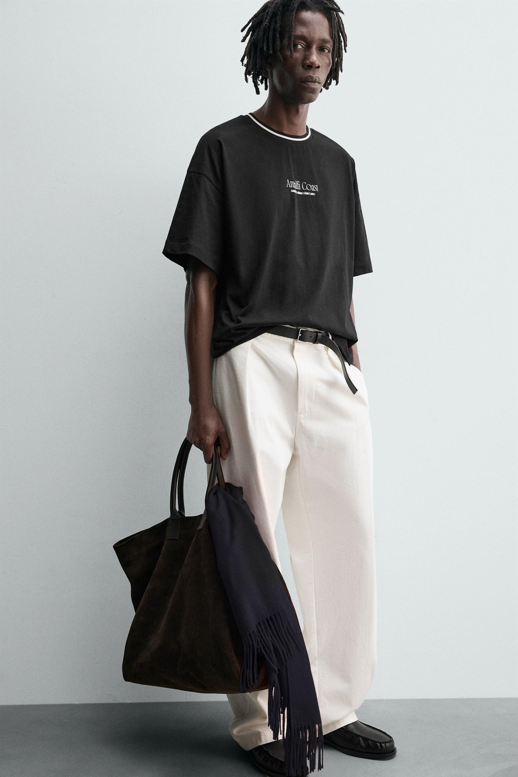 T-SHIRT WITH RAISED SLOGAN PRINTS - Image 5