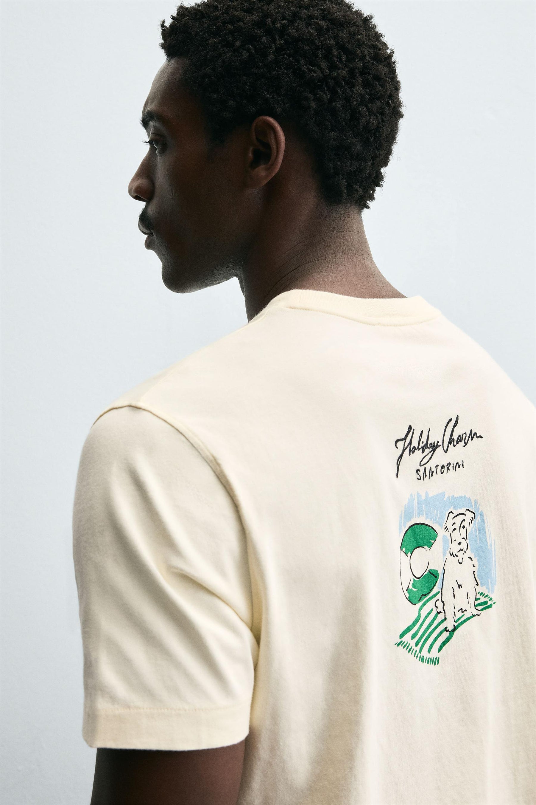 EMBROIDERED SLOGAN T-SHIRT - Image 7