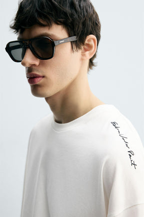 ABSTRACT PRINT T-SHIRT - Image 5