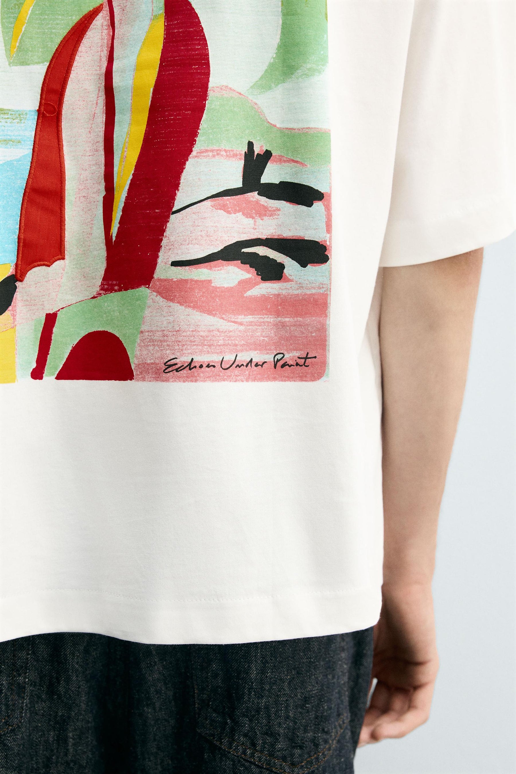 ABSTRACT PRINT T-SHIRT - Image 6