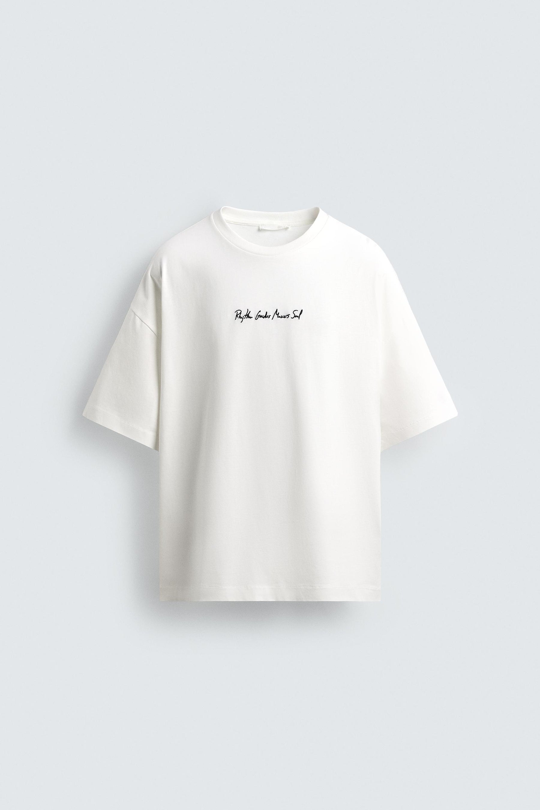 SLOGAN EMBROIDERED T-SHIRT - Image 7