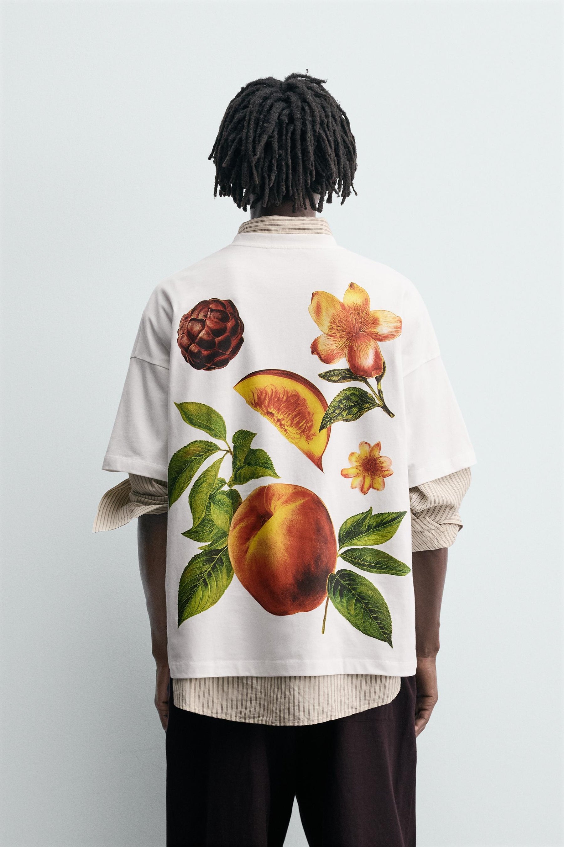 PEACH PRINT T-SHIRT - Image 3