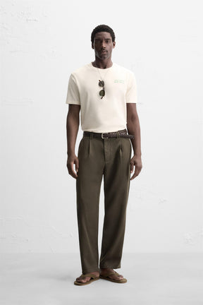 CONTRAST PRINT T-SHIRT - Image 1