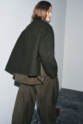 TEXTURED WOOL BLEND JACKET ZW COLLECTION - Image 5