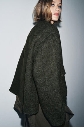 TEXTURED WOOL BLEND JACKET ZW COLLECTION - Image 6